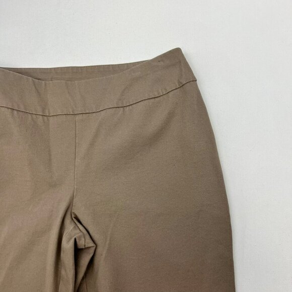Chico’s Fabulously Slimming Ankle Dress Pants Pull On Beige Size Small - Picture 3 of 9